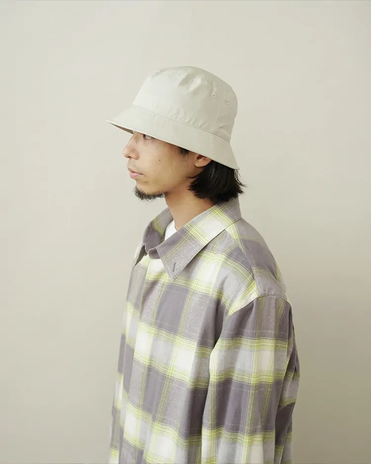 YLÈVE (MEN) / YLÈVE × KIJIMA TAKAYUKI / NYLON SILK TWILL HAT / SAGE