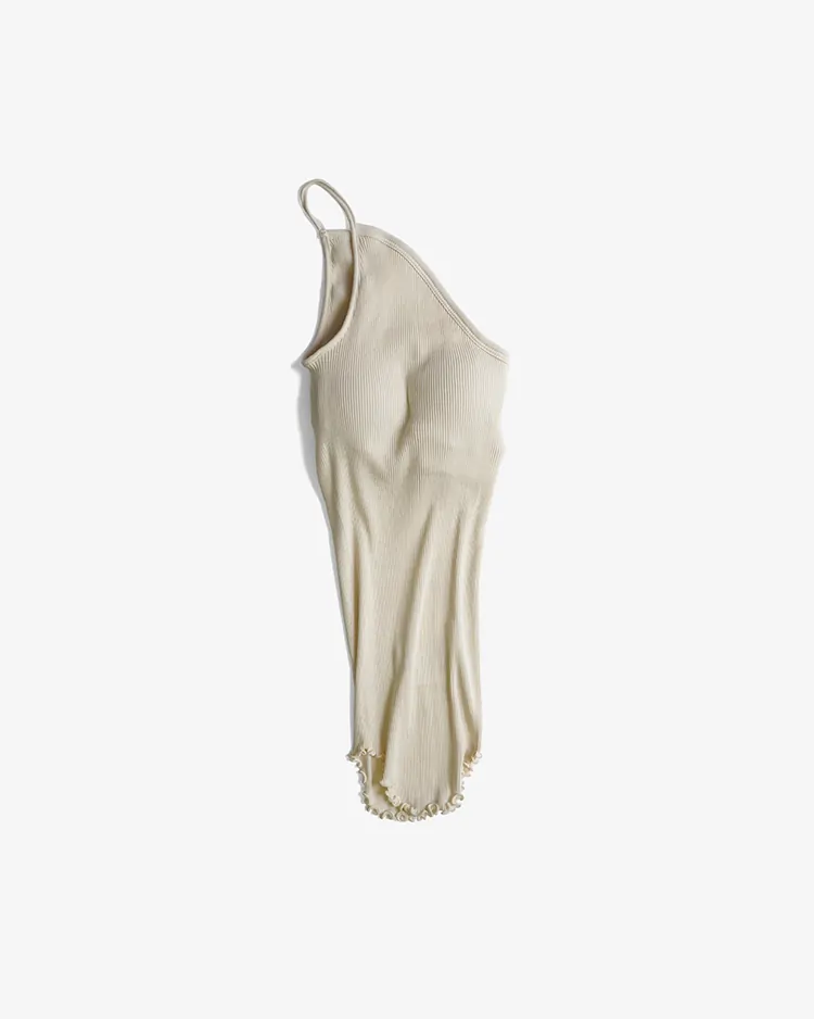 HAKUJI / Twist cotton bra OS cami / IVORY