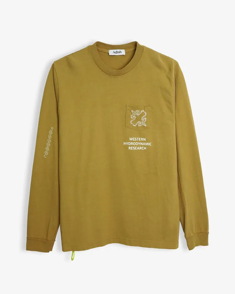 ADISH / Adish x WESTERN HYDRODYNAMIC RESEARCH / Halazon Logo Long Sleeve Shirt / CAMEL