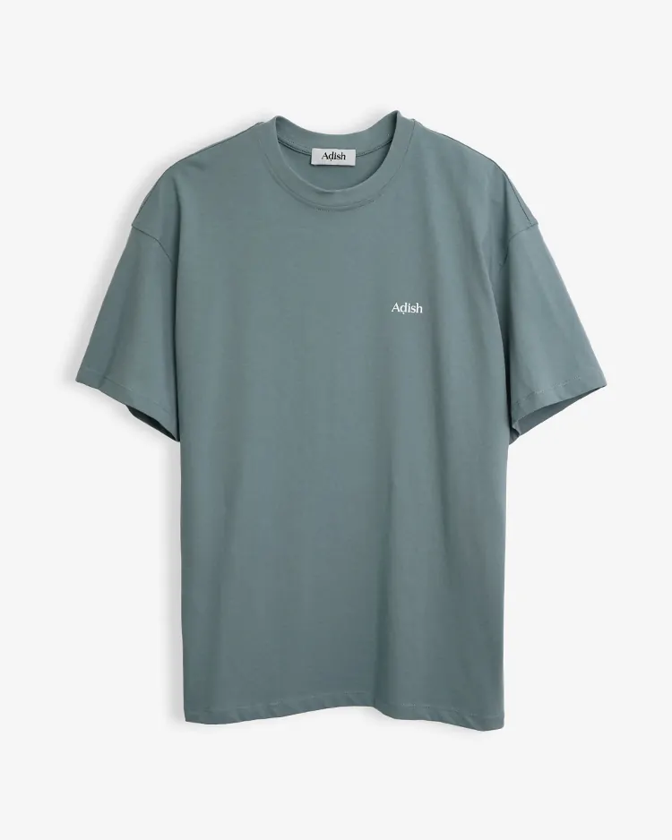 ADISH / Short Sleeve Hedab Logo T-shirt / BLUE