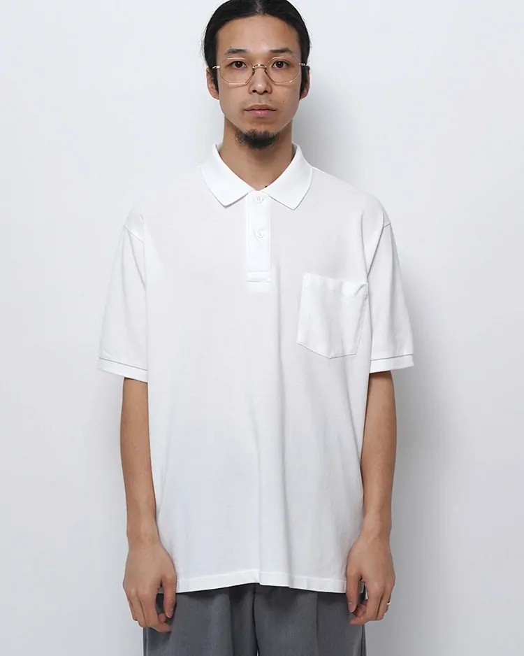 Y / ORGANIC COTTON KANOKO POLO / WHITE