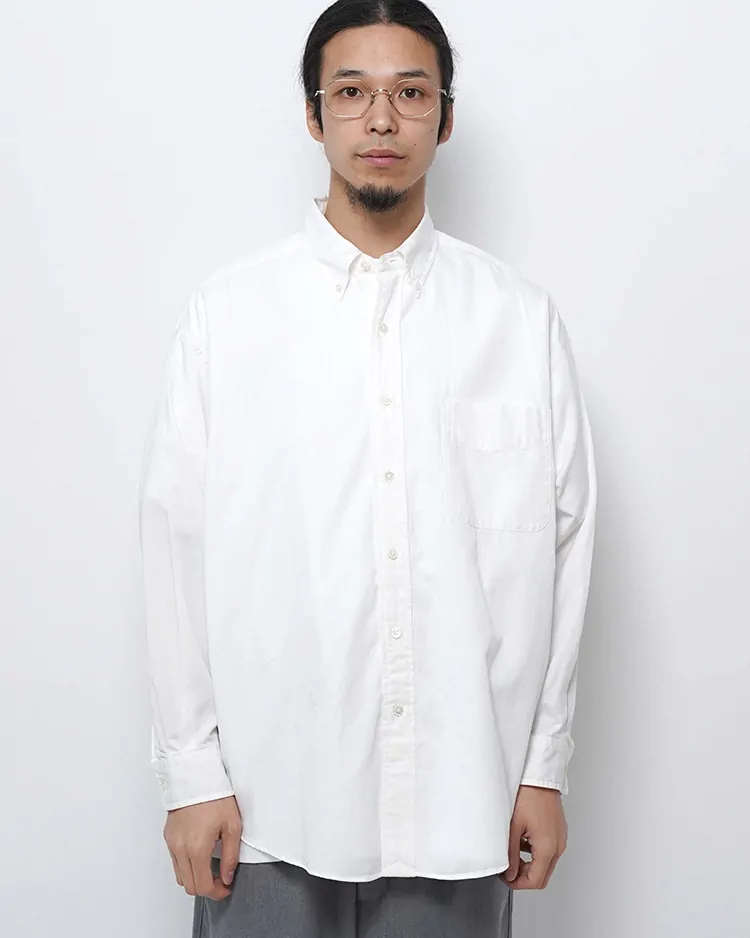 Y / ORGANIC COTTON WASHER SATIN SH / WHITE