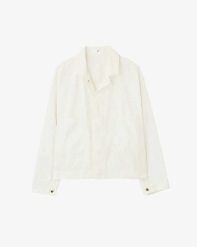Y / ORGANIC COTTON / RECYCLE POLYESTER TWILL BZ / WHITE
