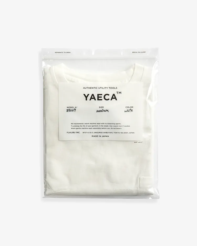 YAECA (WOMEN) / CREW NECK T-SHIRTS S/S PK / WHITE