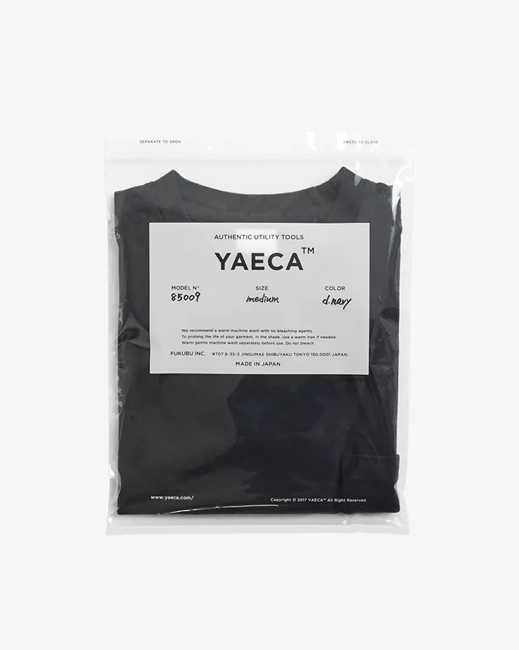 YAECA (WOMEN) / CREW NECK T-SHIRTS S/S PK / D.NAVY