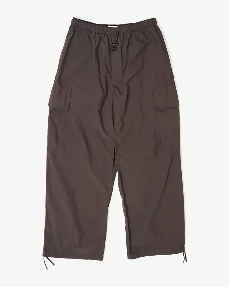 ATON (MEN) / AIR WEATHER SHORT UTILITY CARGO PANTS / BROWN
