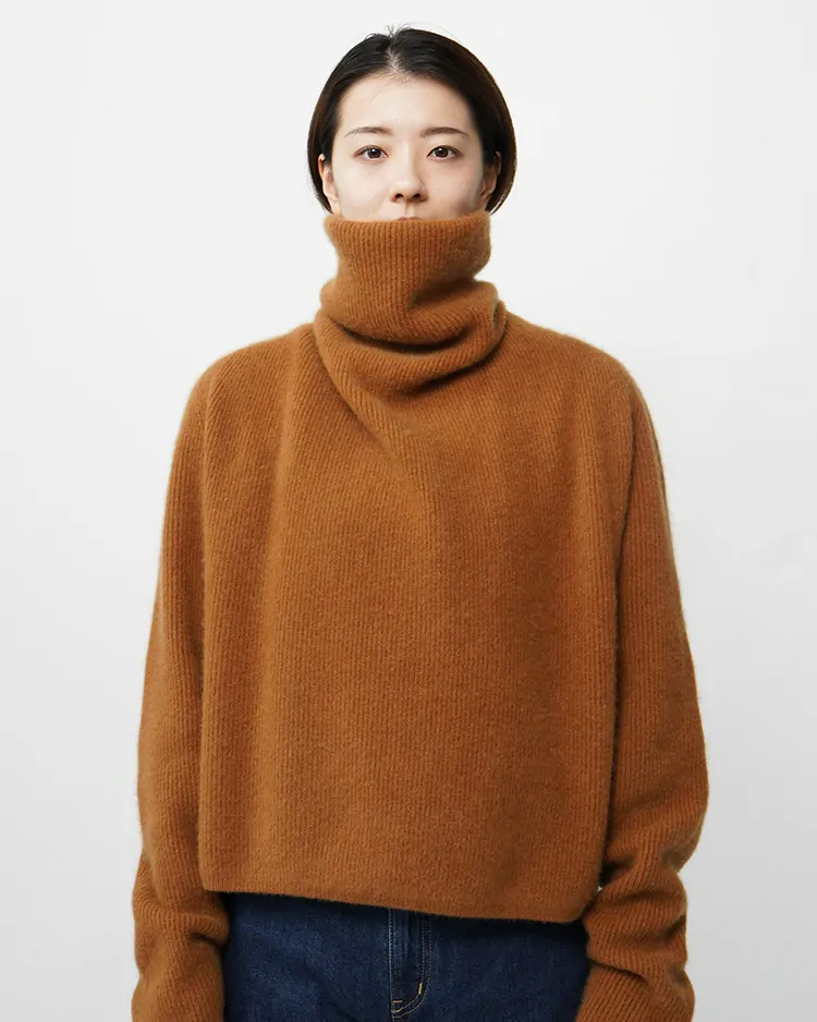 BATONER (WOMEN) / CASHMERE FOX UNIQUE TURTLE / CAMEL
