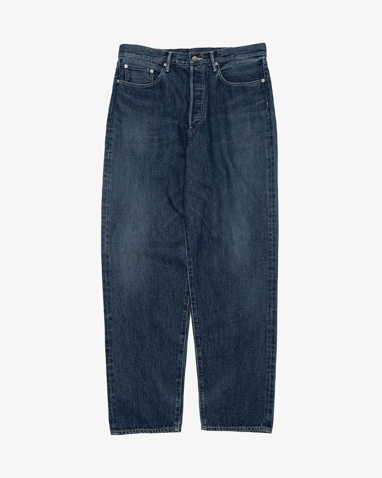 Graphpaper (MEN) / Selvage Denim Five Pocket Tapered Pants / INDIGO DARK FADE