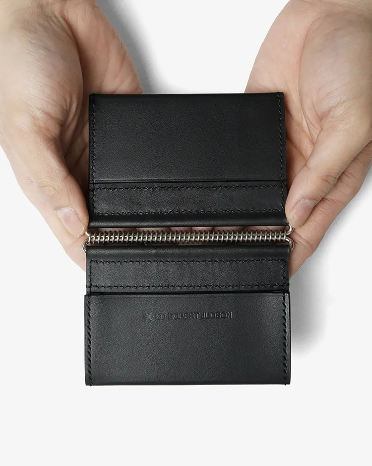 ED ROBERT JUDSON / HELIX - coil spring card case / Black
