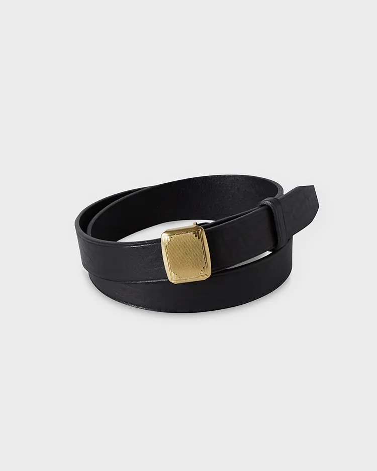 PHIGVEL / HICKOK BELT / BLACK × BRASS