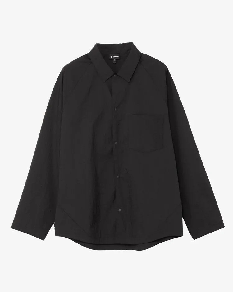 Goldwin / Sheer Nylon Wind Shirt / BLACK (BK)