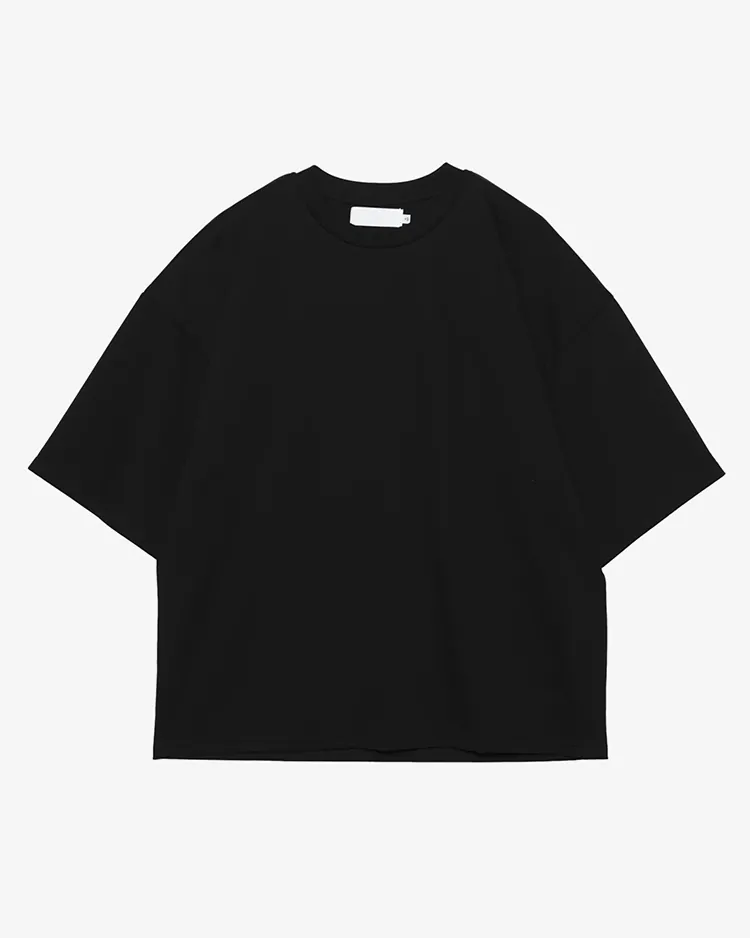 Graphpaper (WOMEN) / Fine Smooth Crew Neck Tee / BLACK