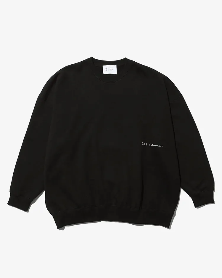 RAINBOW DISCO CLUB / RDC×Alpha Theta euphonia Sweat / BLACK