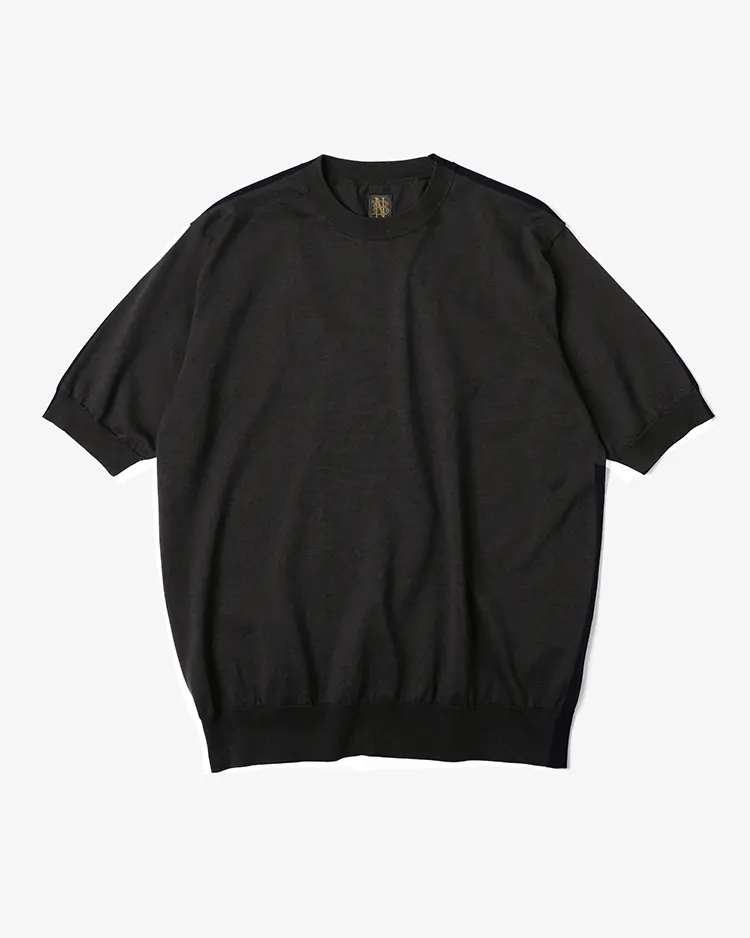 BATONER (MEN) / CARIBBEAN SEAISLAND COTTON CREW NECK SHORT SLEEVE / BROWN