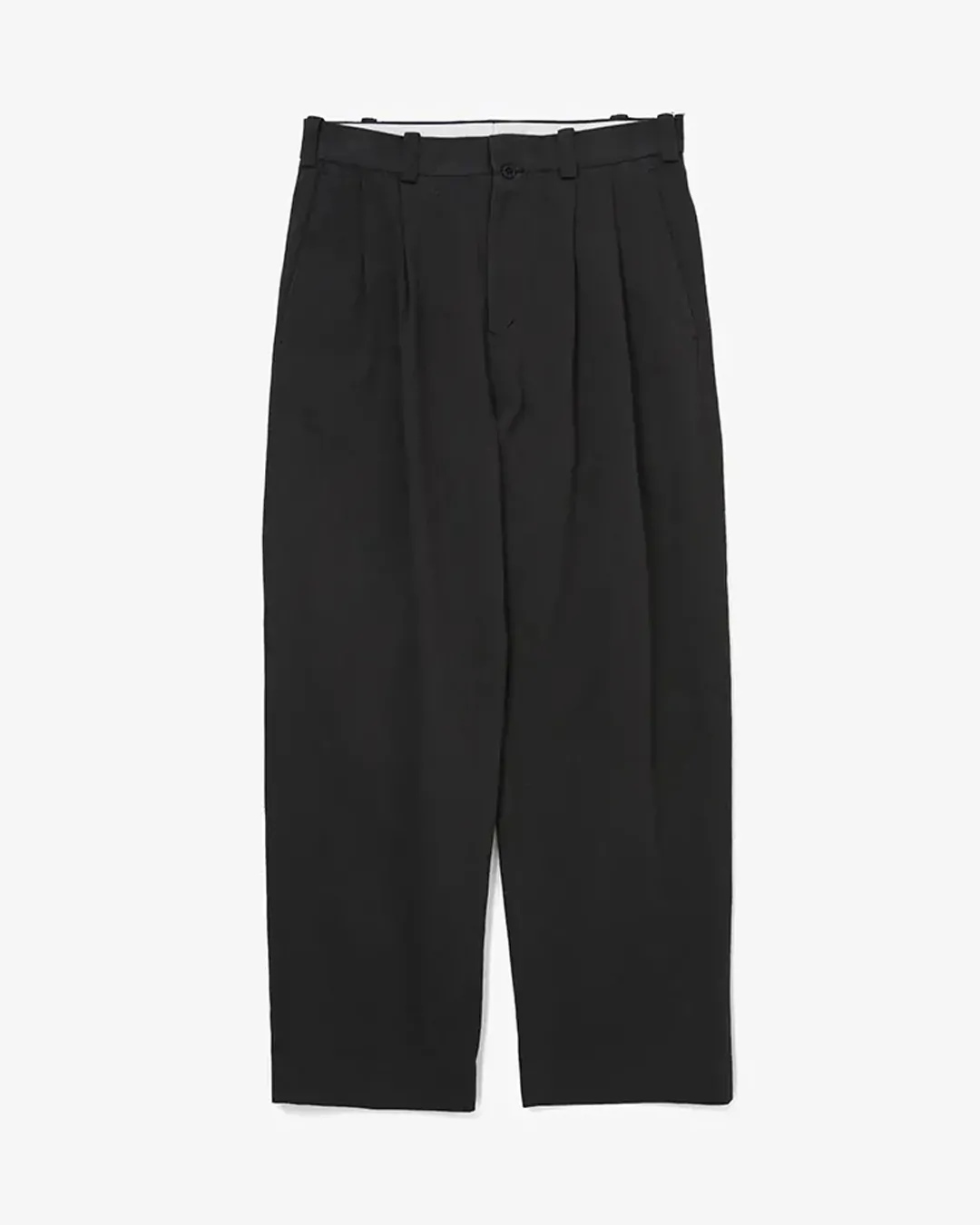 YAECA (MEN) / CHINO - TWO TUCK STRAIGHT / CHARCOAL