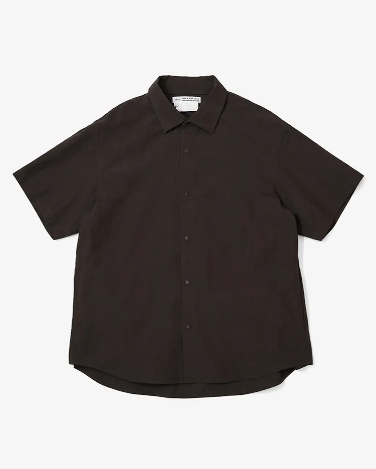 YAECA (MEN) / S/S Comfort Shirt-Extra Wide  / D.BROWN