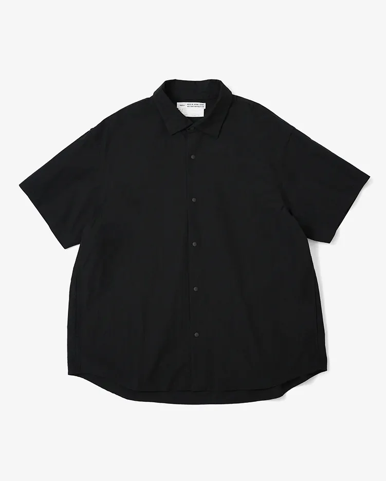 YAECA (MEN) / S/S Comfort Shirt-Extra Wide  / BLACK
