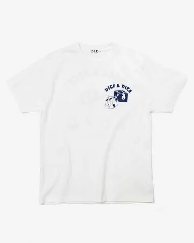 D&D (Souvenir items) / D&D BAKU DICE ADDRESS TEE / WHITE