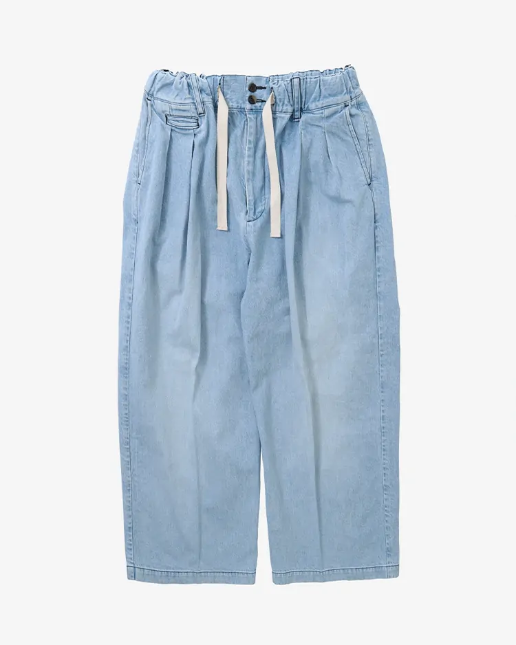 Sillage / hakama pants denim bleached