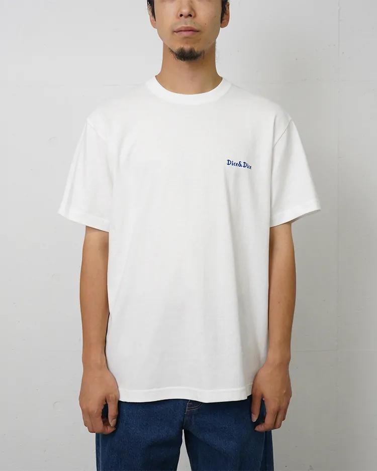 D&D (Souvenir items) / D&D BASIC LOGO S/S TEE / WHITE × BLUE